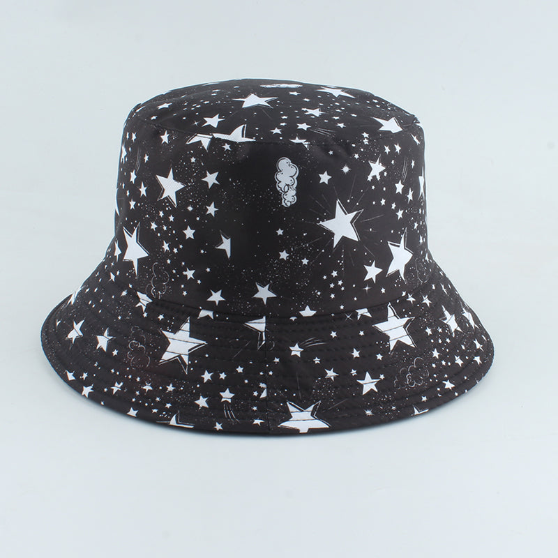 Printed Fisherman Hat Double-sided Can Wear Colorful Triangle Basin Hat