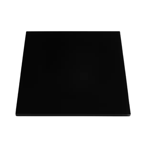 Black Glass Square Coaster - 10cm