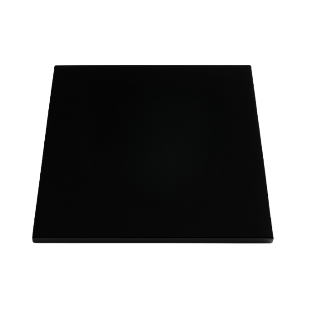 Black Glass Square Coaster - 10cm