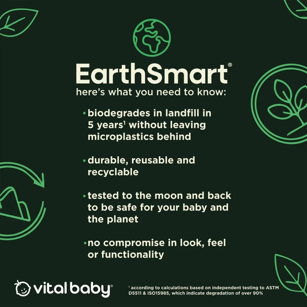 Vital Baby Nourish Power Suction Bowl - Natural Moss
