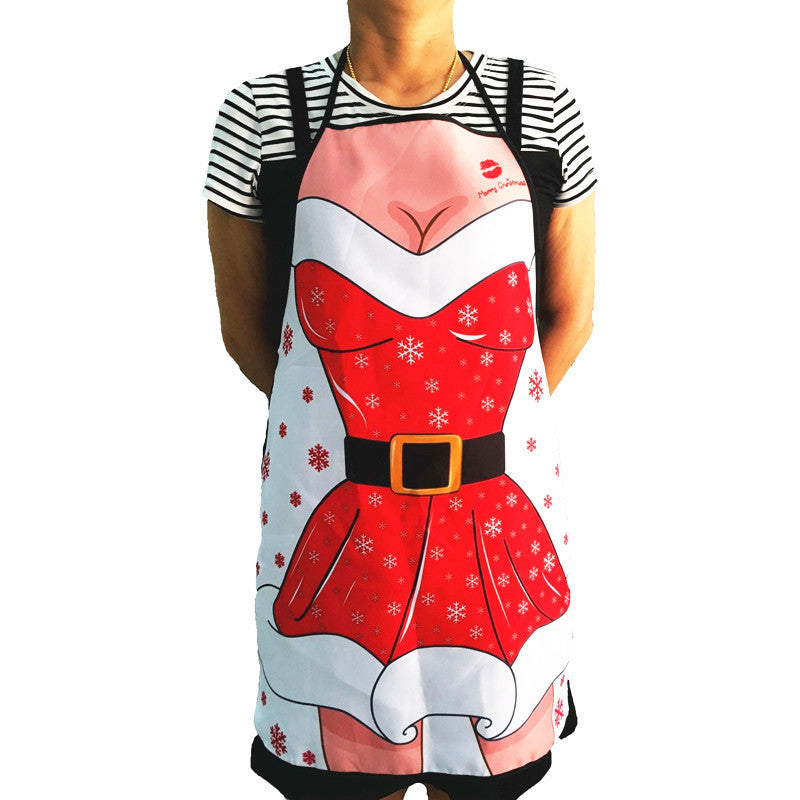 2021 new women's sexy Christmas Apron