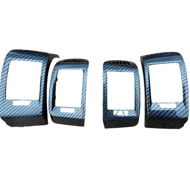 For Vauxhall Movano Dashboard Air Vent Trim in Silver Carbon | Van-X