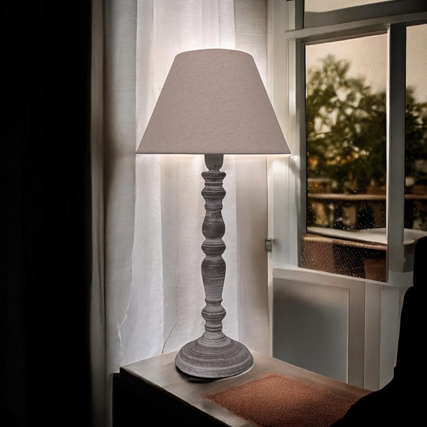 40CM LAMP AND SHADE