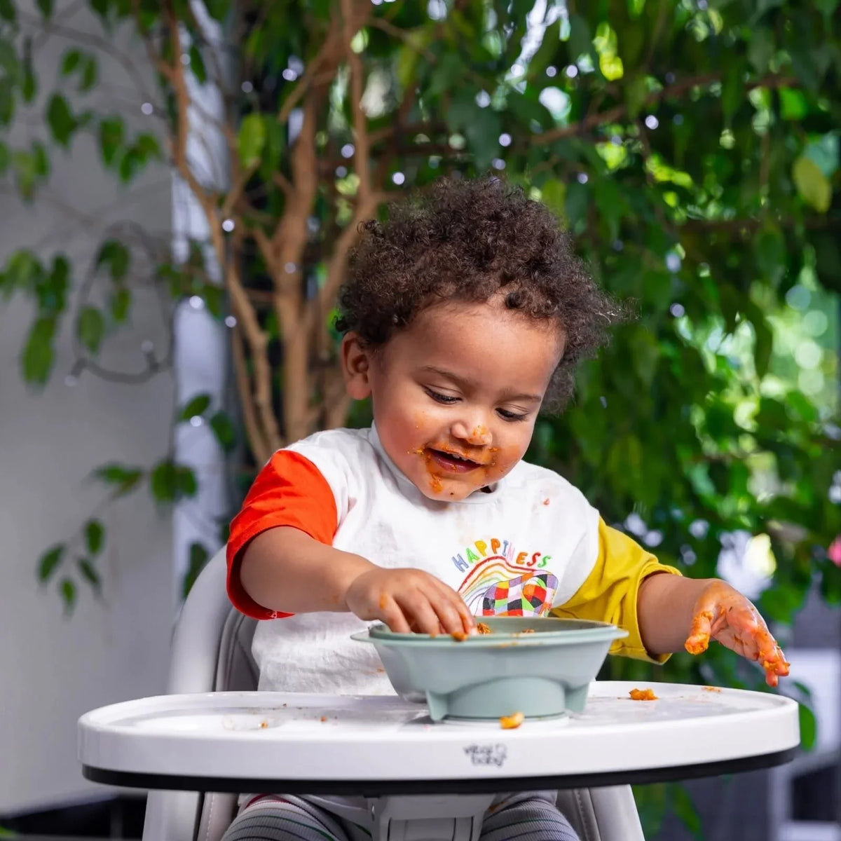 Vital Baby Nourish Power Suction Bowl - Natural Moss