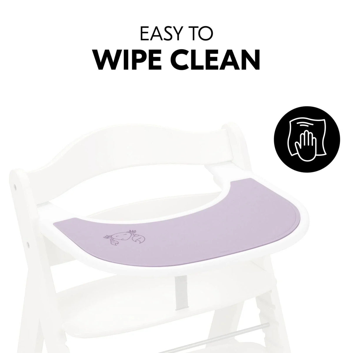 Hauck Highchair Tray Mat - Lavender