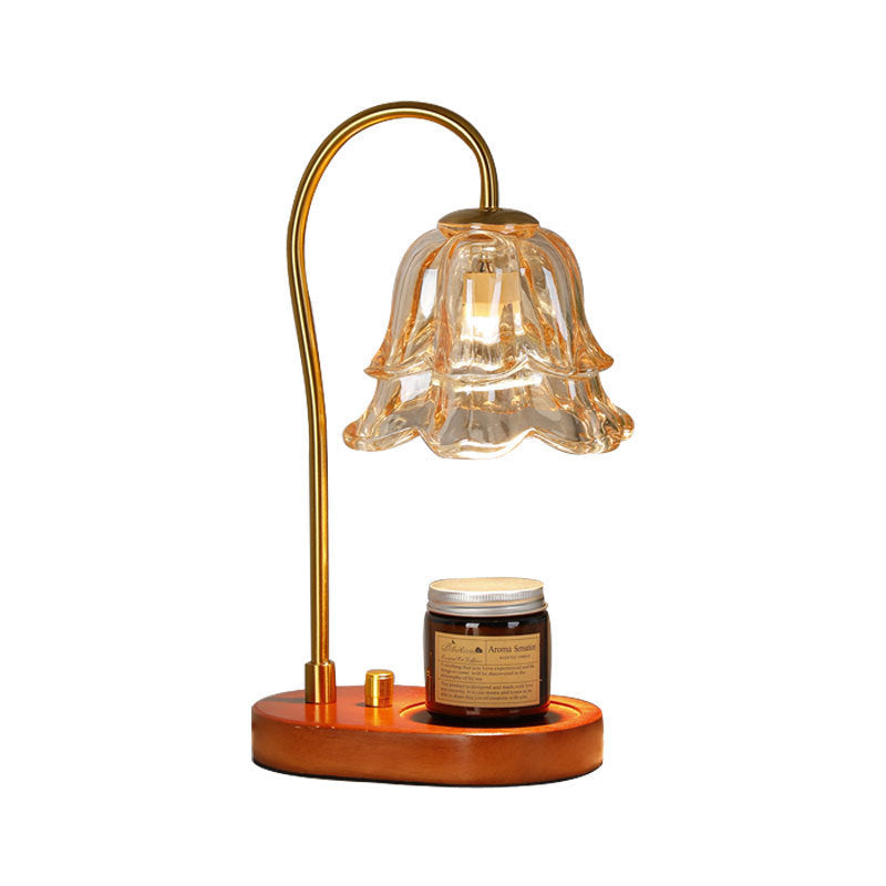 Luxury French Retro Wax Warmer - Elegant Bedside Fragrance Lamp with Dimmer