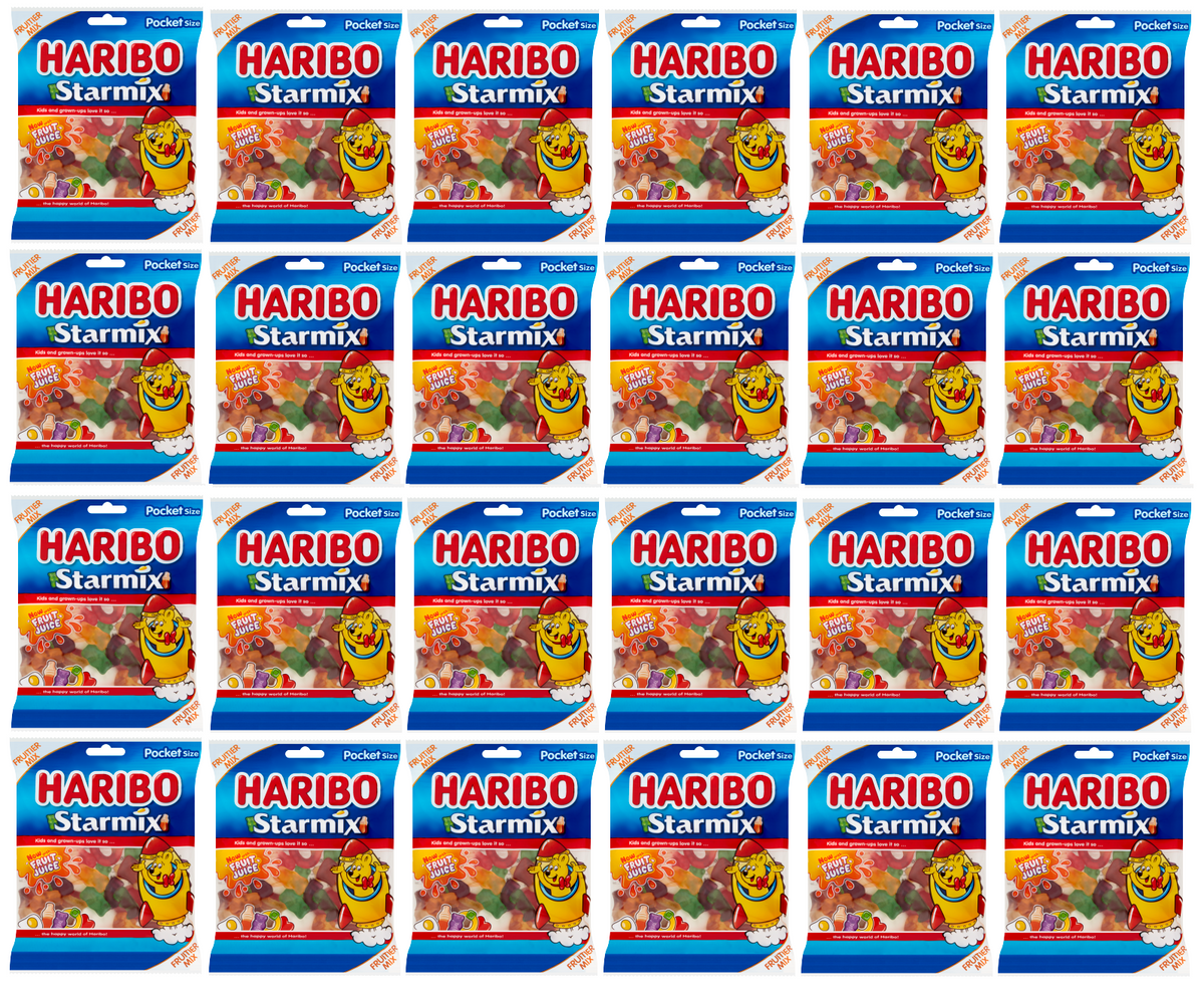 24 x Haribo Star Mix Vending Bag 90Gm