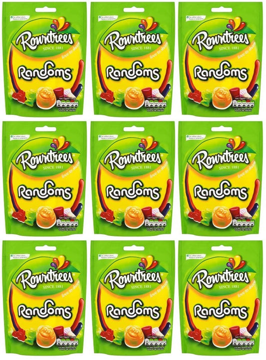 9 x Rowntree's Randoms Sweets Sharing Bag 150G