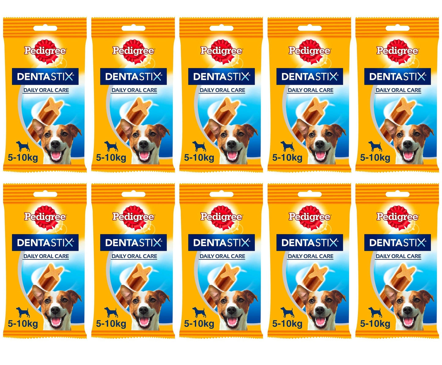 10 x Pedigree Dentastix Daily Fresh Large 25Kg+ 4 Sticks 154G