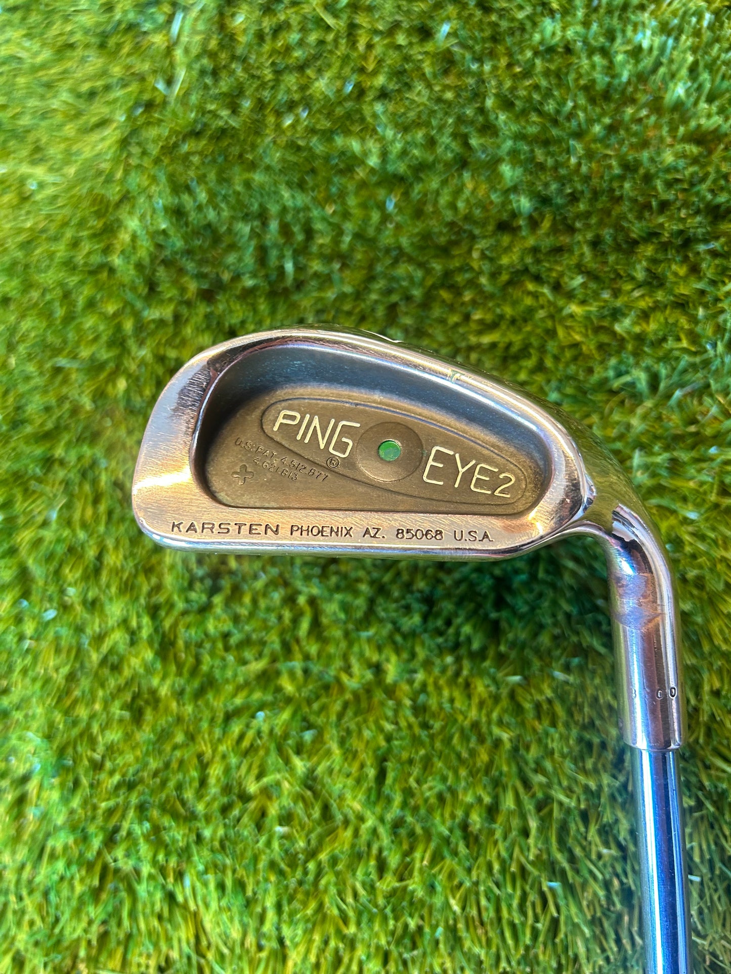 Ping Eye2 Iron Set 5-PW & SW Beryllium Green Dot Regular Flex Steel Shaft - RH Free P&P