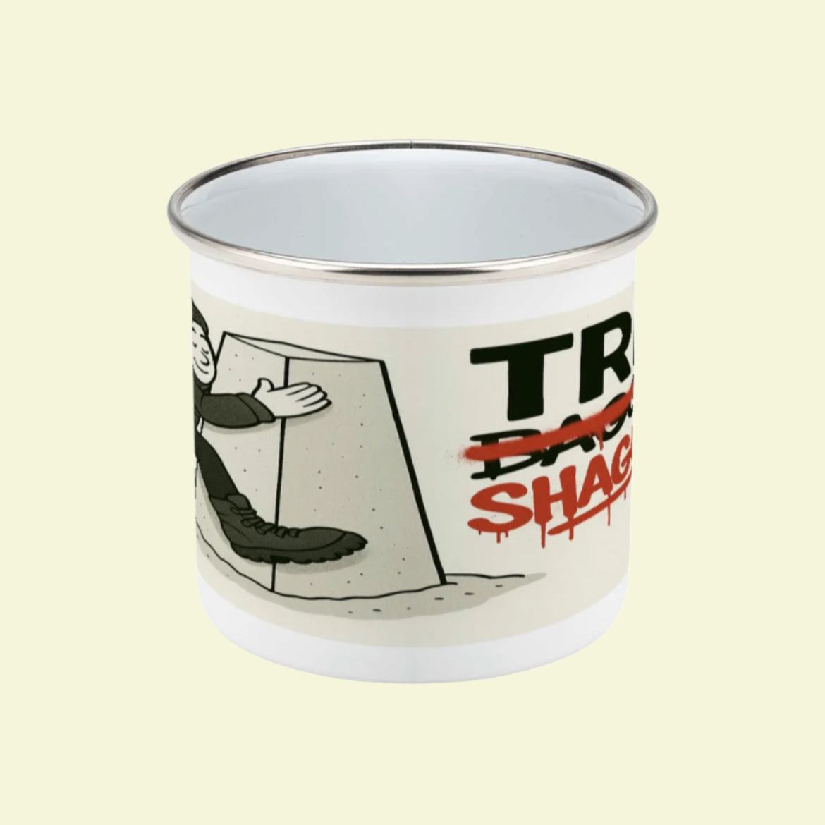 Trig Shagger – 12oz Enamel Camping Mug