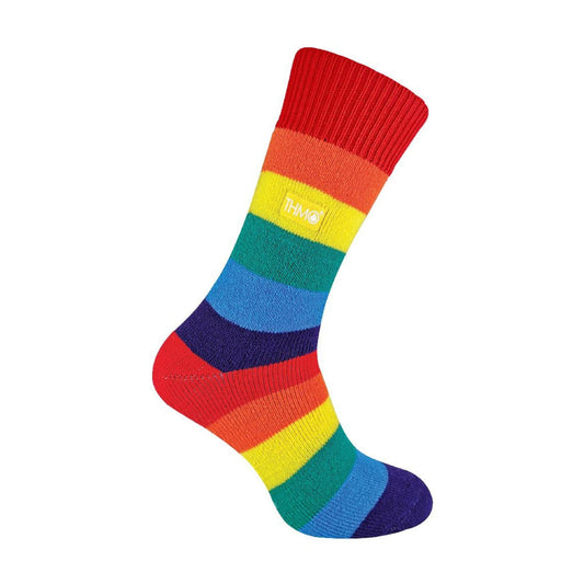 1 Pack Rainbow Striped Thermal Socks for Winter