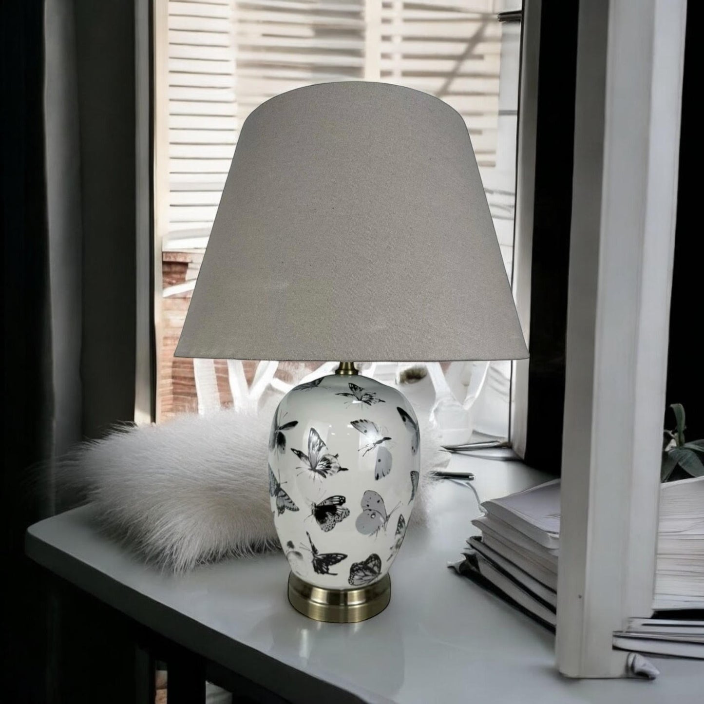 41CM LAMP AND SHADE