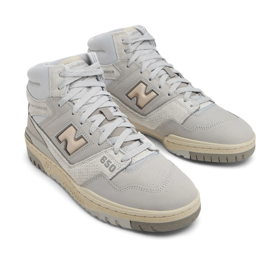 UK 6.5 New Balance 650 Men’s Leather High-Top Sneakers – EU 40