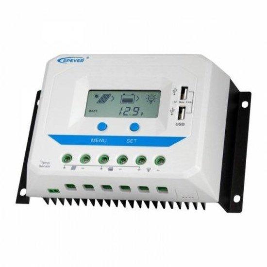 45A 12/24V solar charge controller / regulator with LCD display