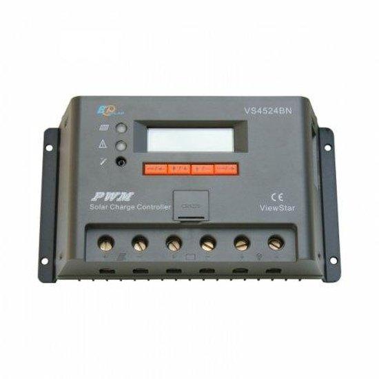 45A solar panel charge controller / regulator with LCD display and advanced programmable features for 12/24V battery systems