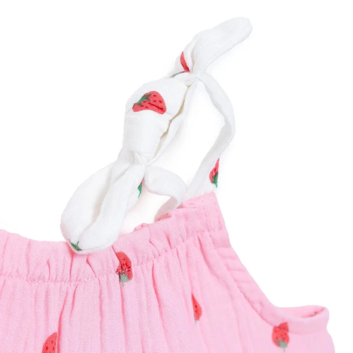 HelloBaby Strawberry Print Crew Neck Short Sleeve Baby Dress (6-9 Months to 4-5 Years)