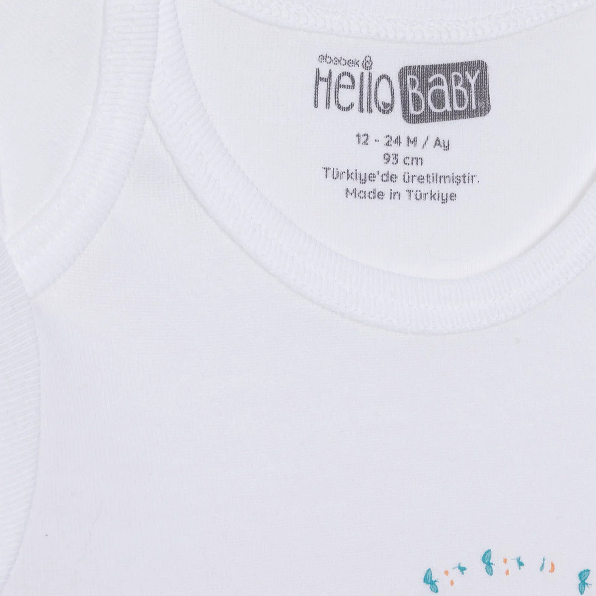 HelloBaby Envelope Neck Long Sleeve Baby Bodysuit (1-3 Months to 2-3 Years)