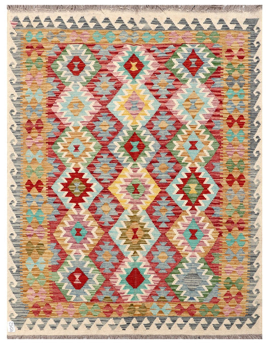 Maimana Afghanistan Kilim Rug - 202 x153 cm
