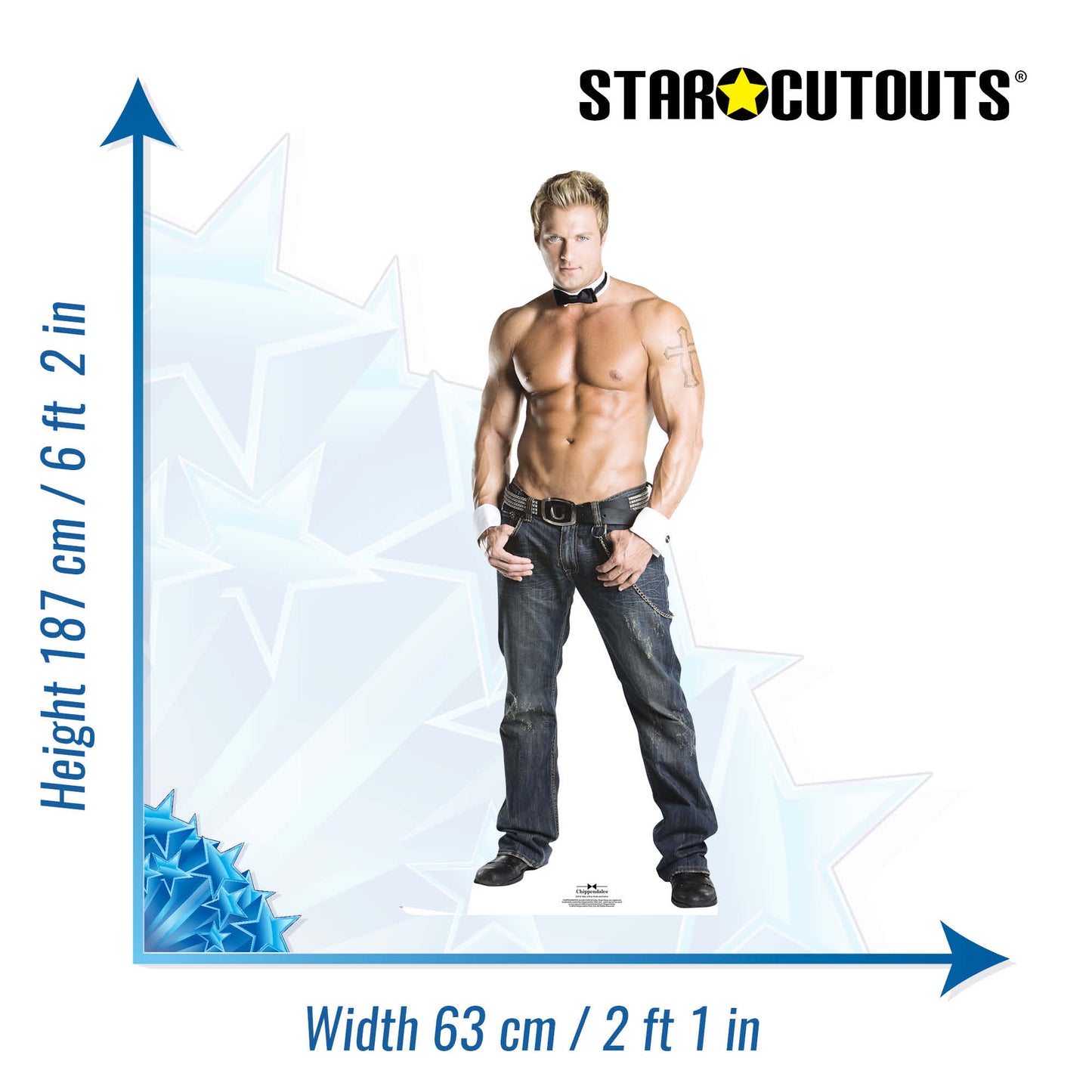 SC476 Billy  Cuff n Collar Cardboard Cut Out Height 187cm