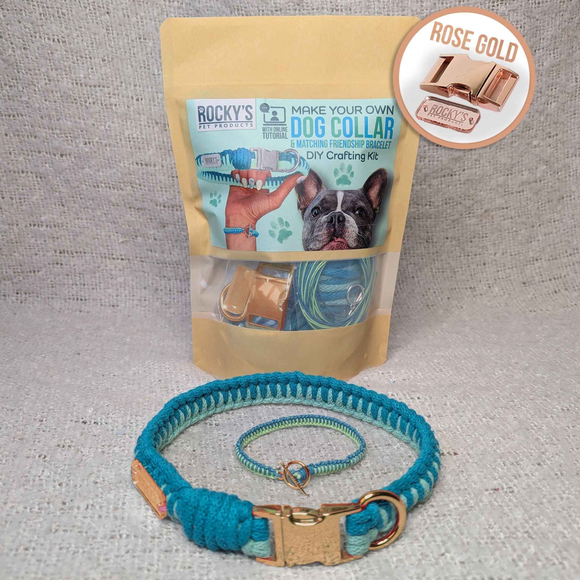 Make Your Own Dog Collar & Friendship Bracelet Craft Kit - MINT