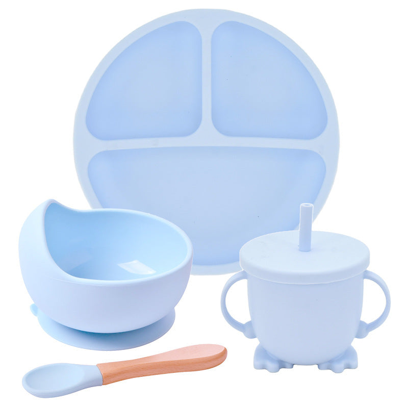 OtterPot Silicone Suction Cup Dinner Plate – Baby & Children’s Divided Plate Set, Non-Slip Design, Easy-to-Clean | Essential Feeding Tableware for Toddlers & Kids