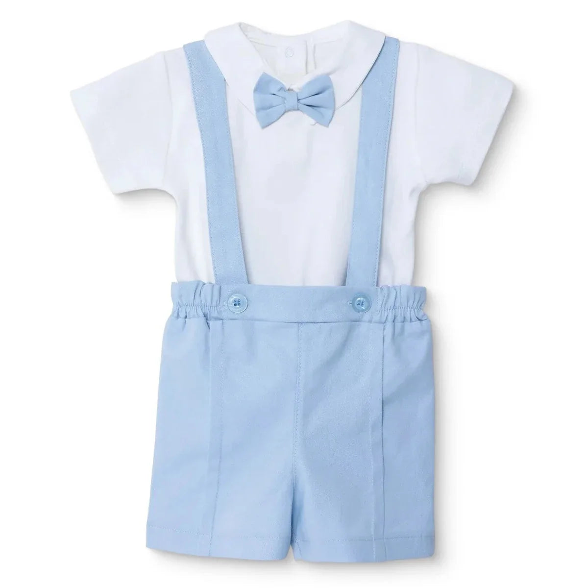 Bebetto Dungaree Baby Shorts & Short Sleeve T-Shirt Set (1-3 to 12 Months)