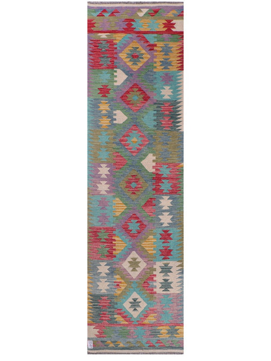 Maimana Afghanistan Kilim Runner - 297 x 81 cm