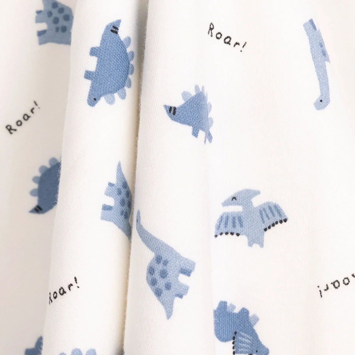 Little Dreams Dinosaur Print Jersey Baby Blanket (80 x 80 cm)