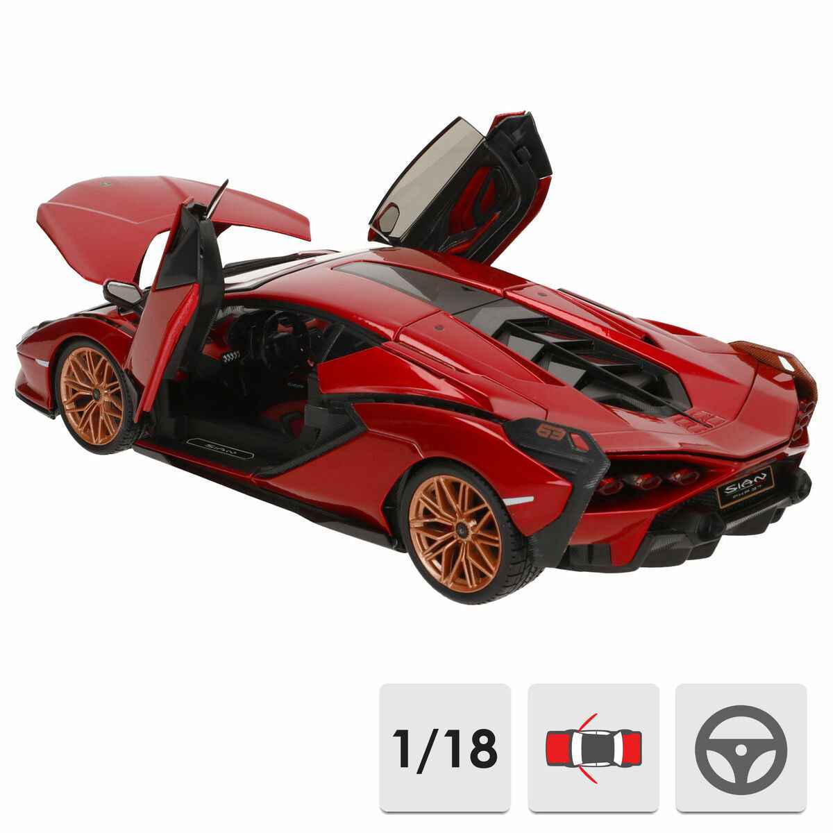 Car Bburago GT-Lamborghini Sian FKP 37 1:18