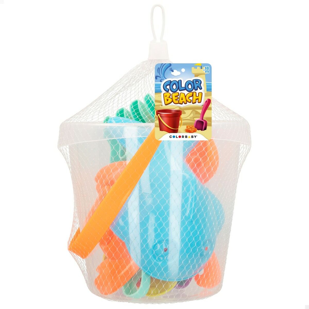 Beach toys set Colorbaby Ø 18 cm (24 Units)