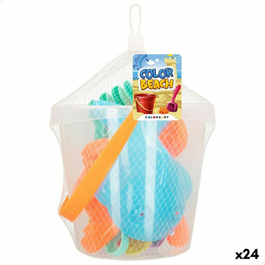 Beach toys set Colorbaby Ø 18 cm (24 Units)