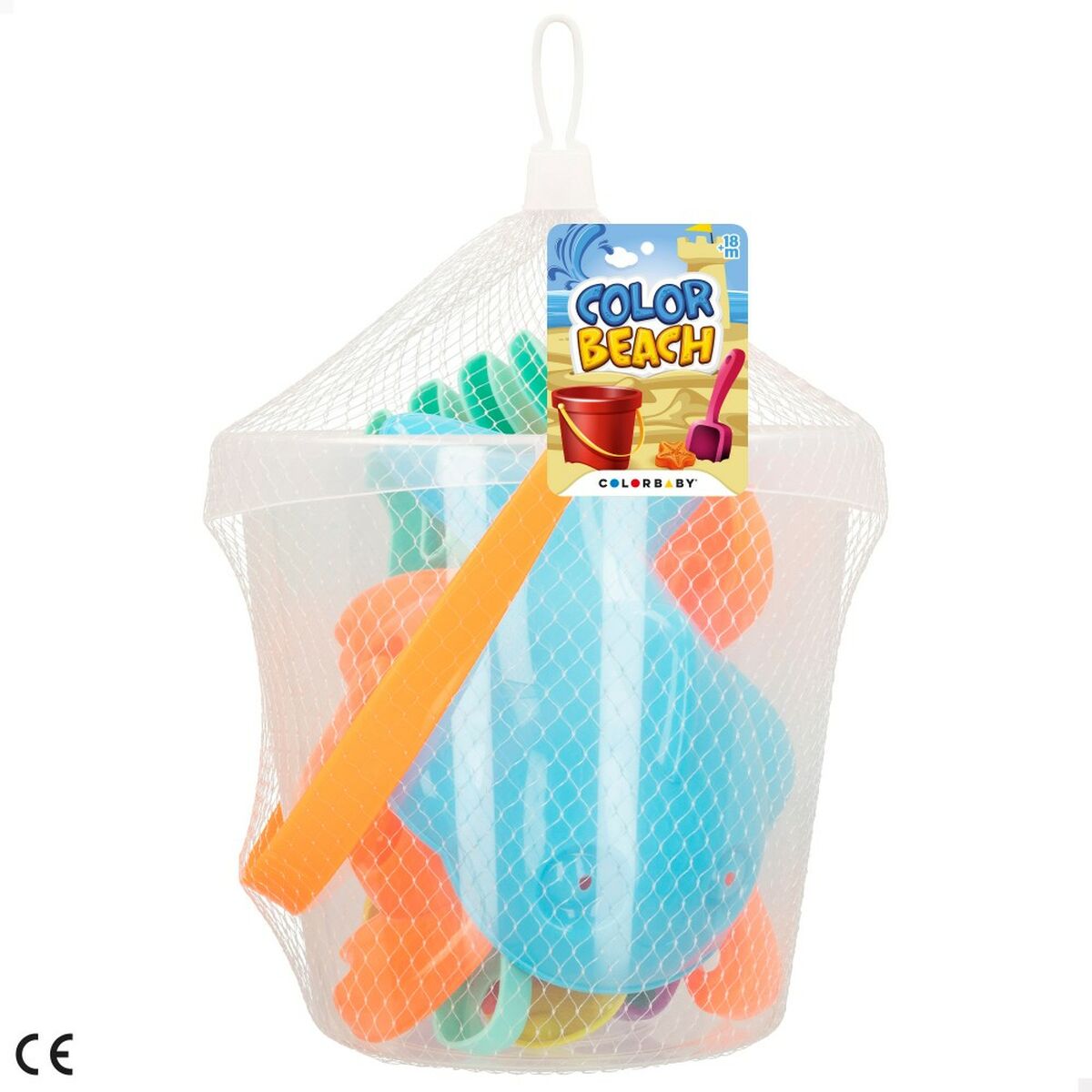 Beach toys set Colorbaby Ø 18 cm (24 Units)