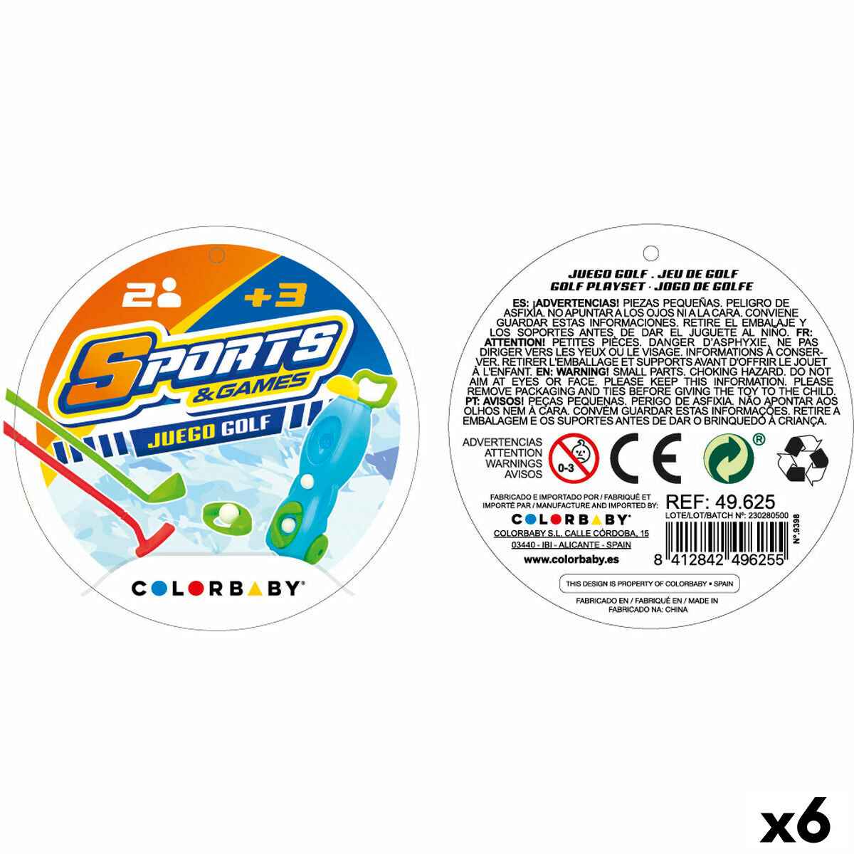 Aiming game Colorbaby 15 x 51 x 13 cm (6 Units)