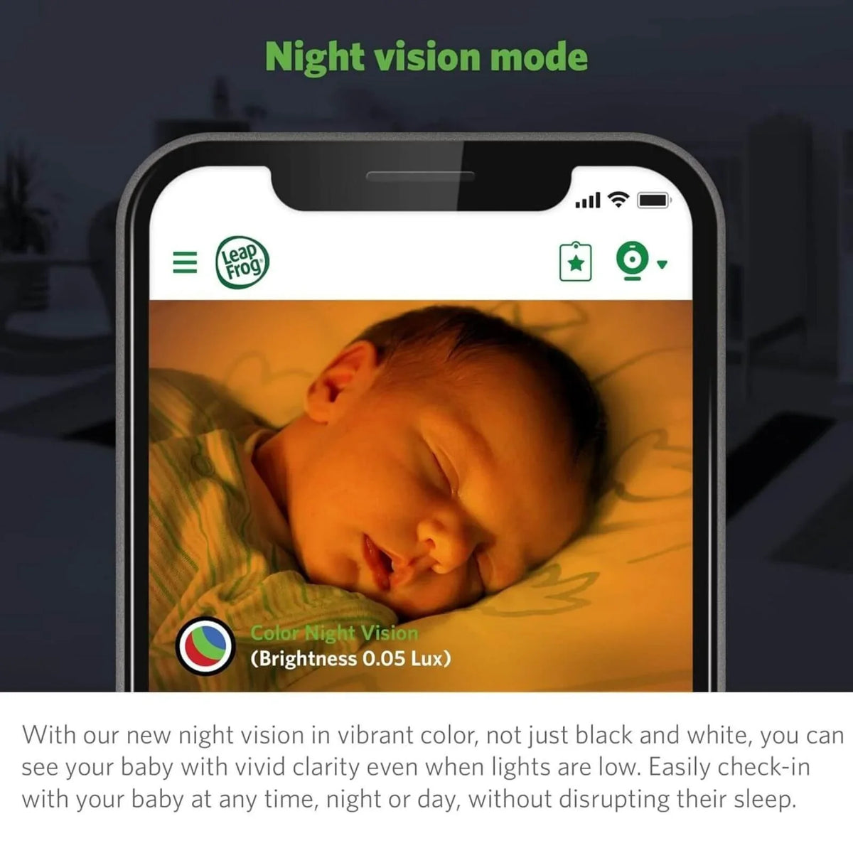 LeapFrog LF1911HD WiFi Standalone Video Baby Monitor