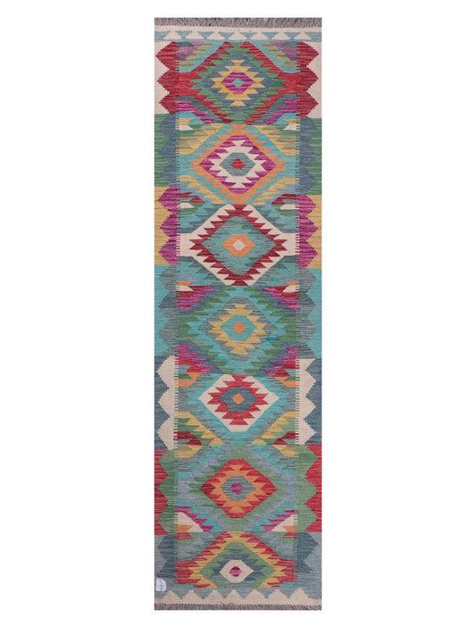 Maimana Afghanistan Kilim Runner - 286 x 81 cm