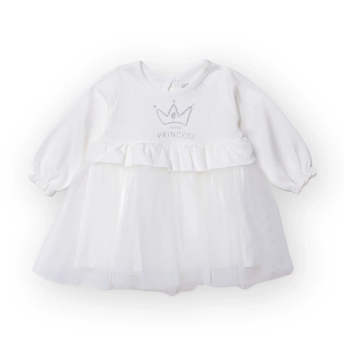 HelloBaby Long Sleeve Interlock Baby Dress (1-3 Months to 12 Months)