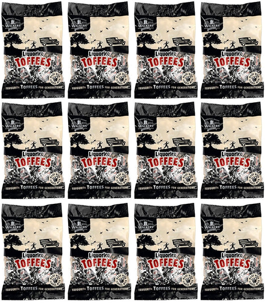 12 x Walker's Nonsuch Liquorice Toffees 150G