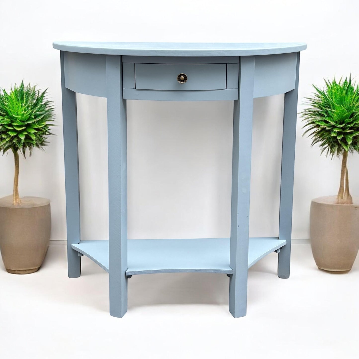 80CM 2 DRAWER SIDE TABLE