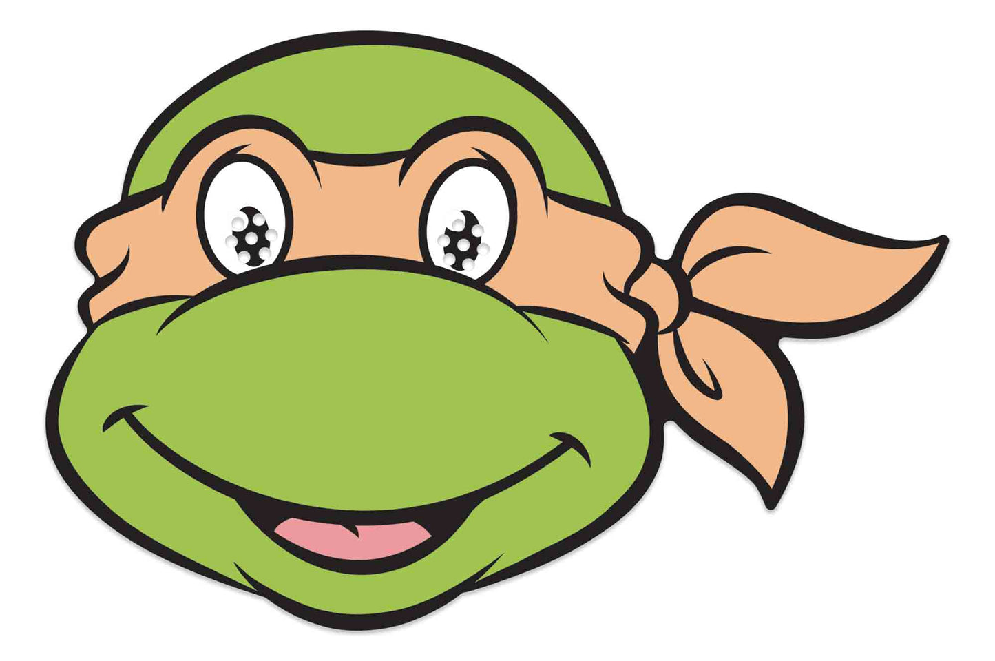 SM499 Michelangelo Mask Teenage Mutant Ninja Turtles Single Cardboard Face Mask