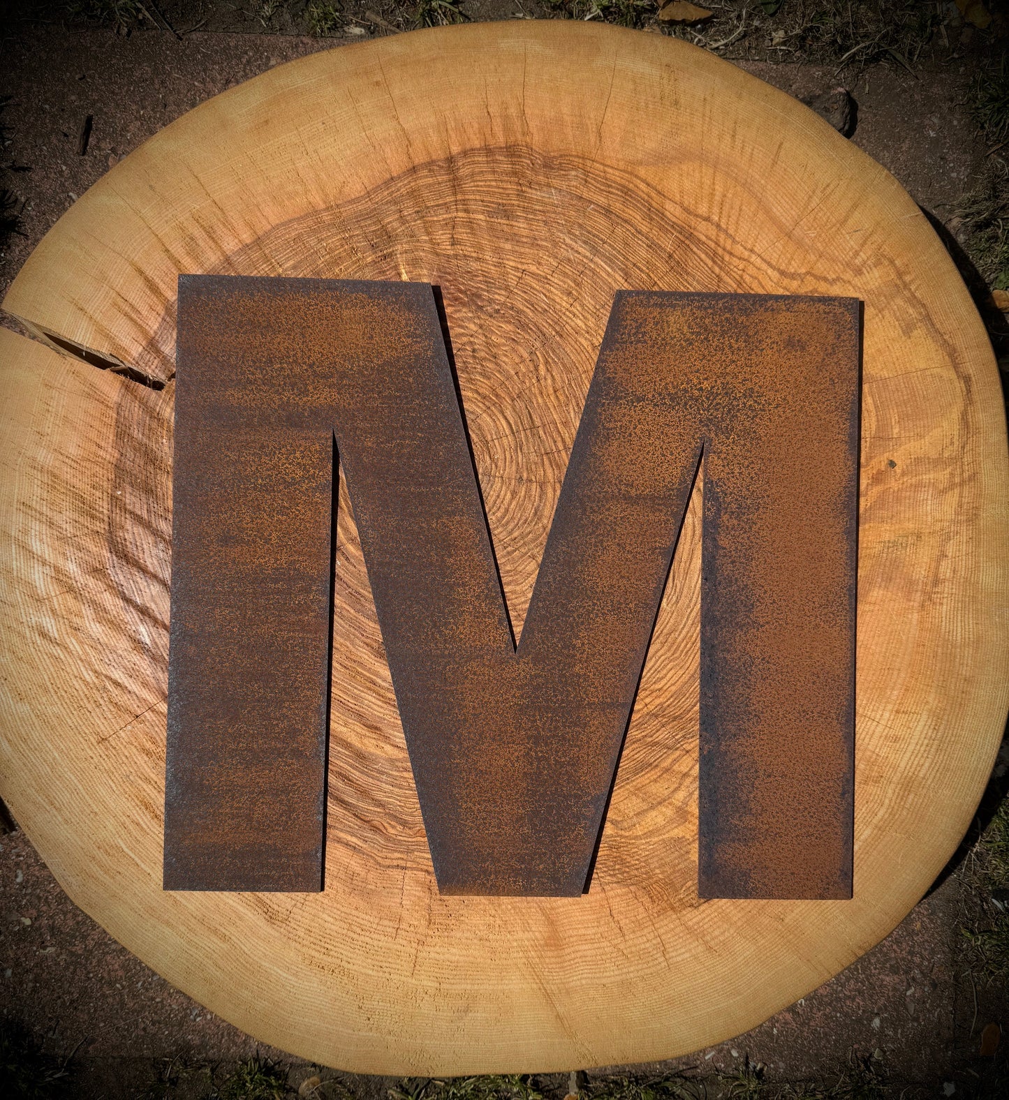 5" Fat Font Rusty Metal Letters A-Z 0-9