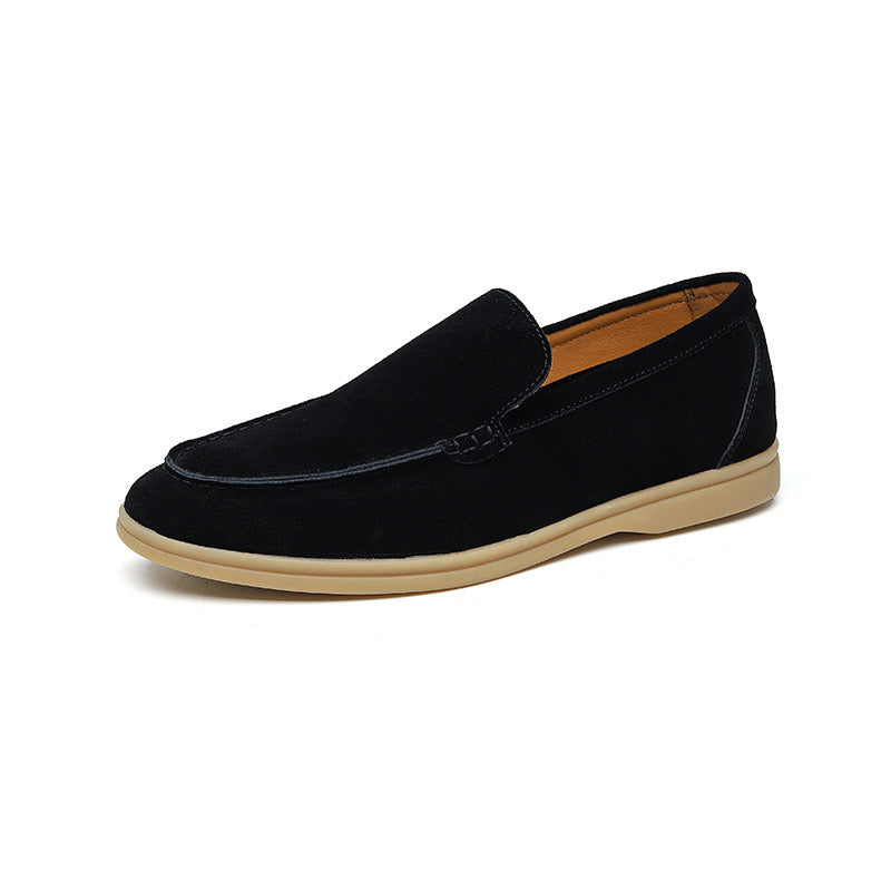 GEONWOO Old Money Suede Loafers