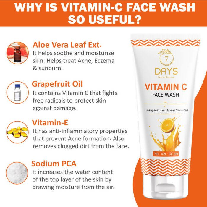 7 Days Vitamin C Face Wash with Turmeric