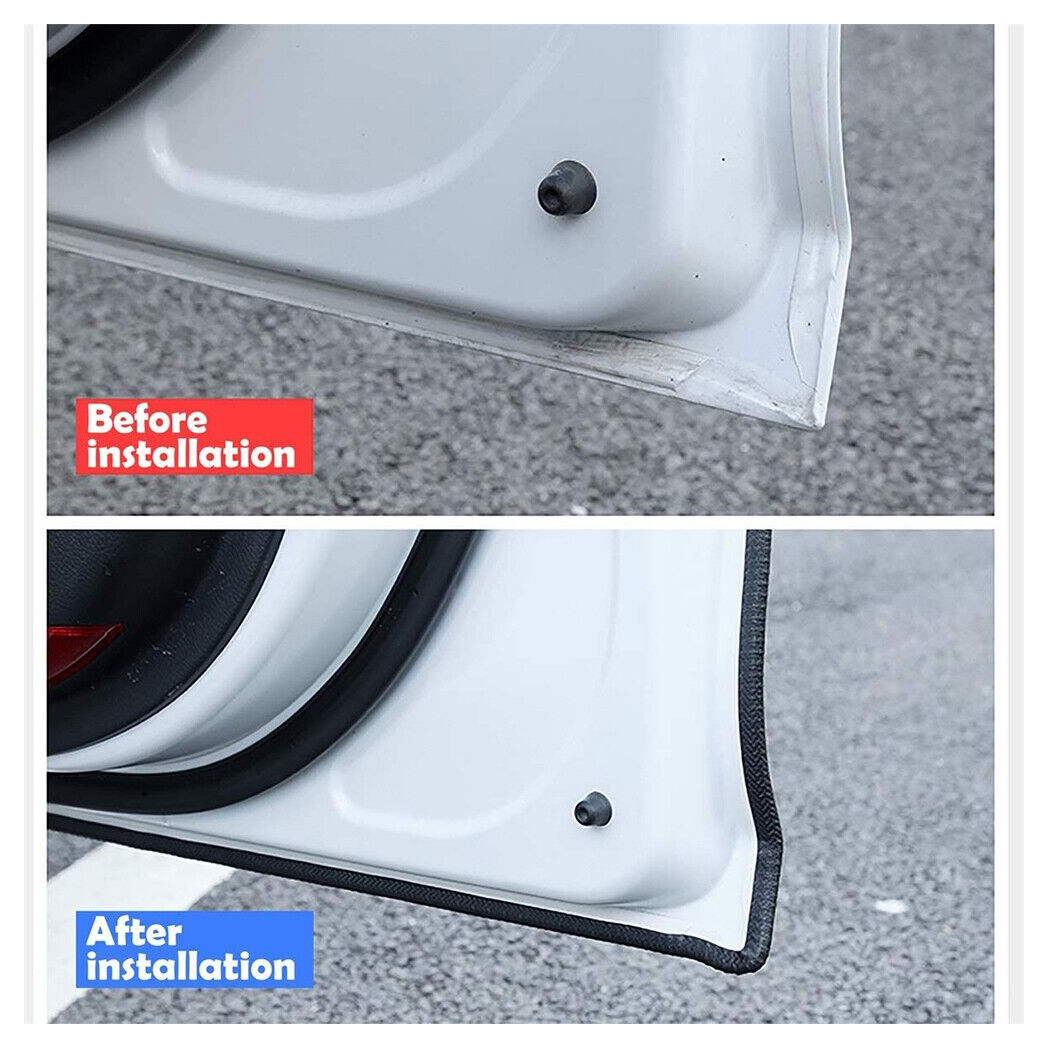 12M Car Door Boot Edge Protector Strip Trim U Shape Guard Seal Rubber Black UK