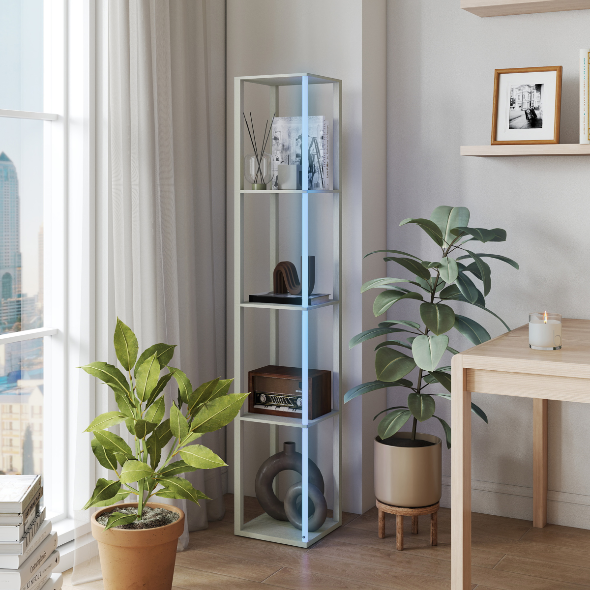 Bathroom Storage Cabinet-White
