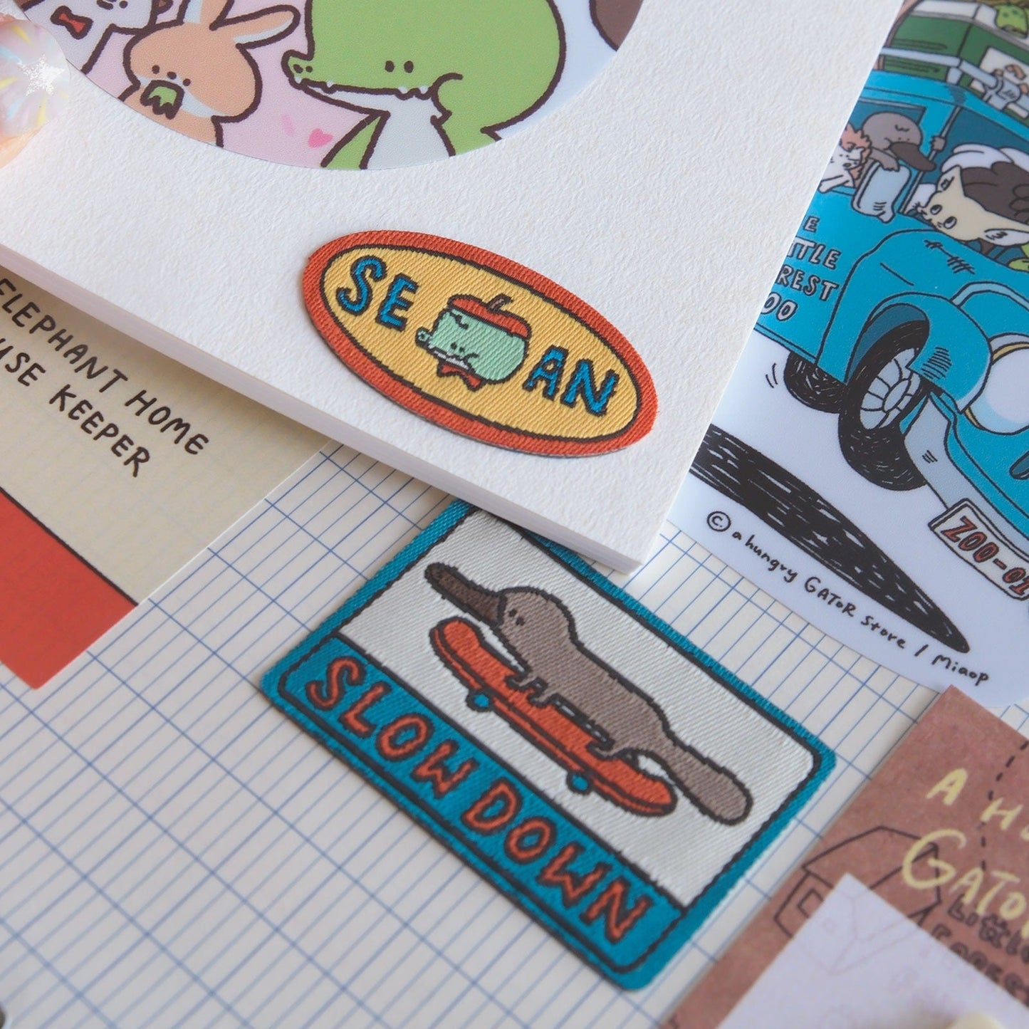 A Gator Life | Embroidered Sean Woven Label Sticker