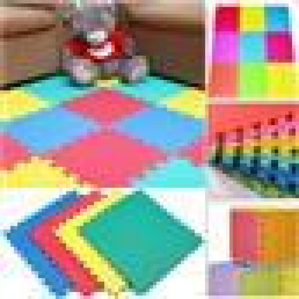 4 PACKS MULTICOLOR EVA INTERLOCKING Mat 30 x 30