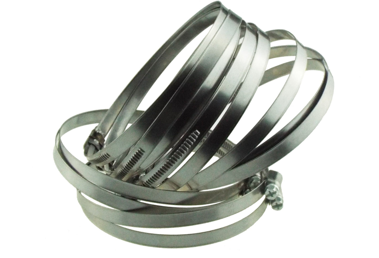 A2 Hose Clip 40mm-60mm - Adjustable 304 Stainless Steel Duct Clamps Hose Pipe Clamps Air Ducting Clamp Worm Drive Hose Clamps