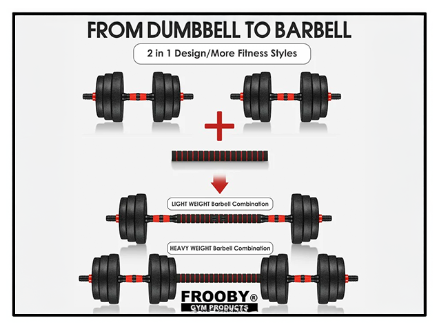 20/30kg Dumbbell Barbell Set Pair Hand Weights