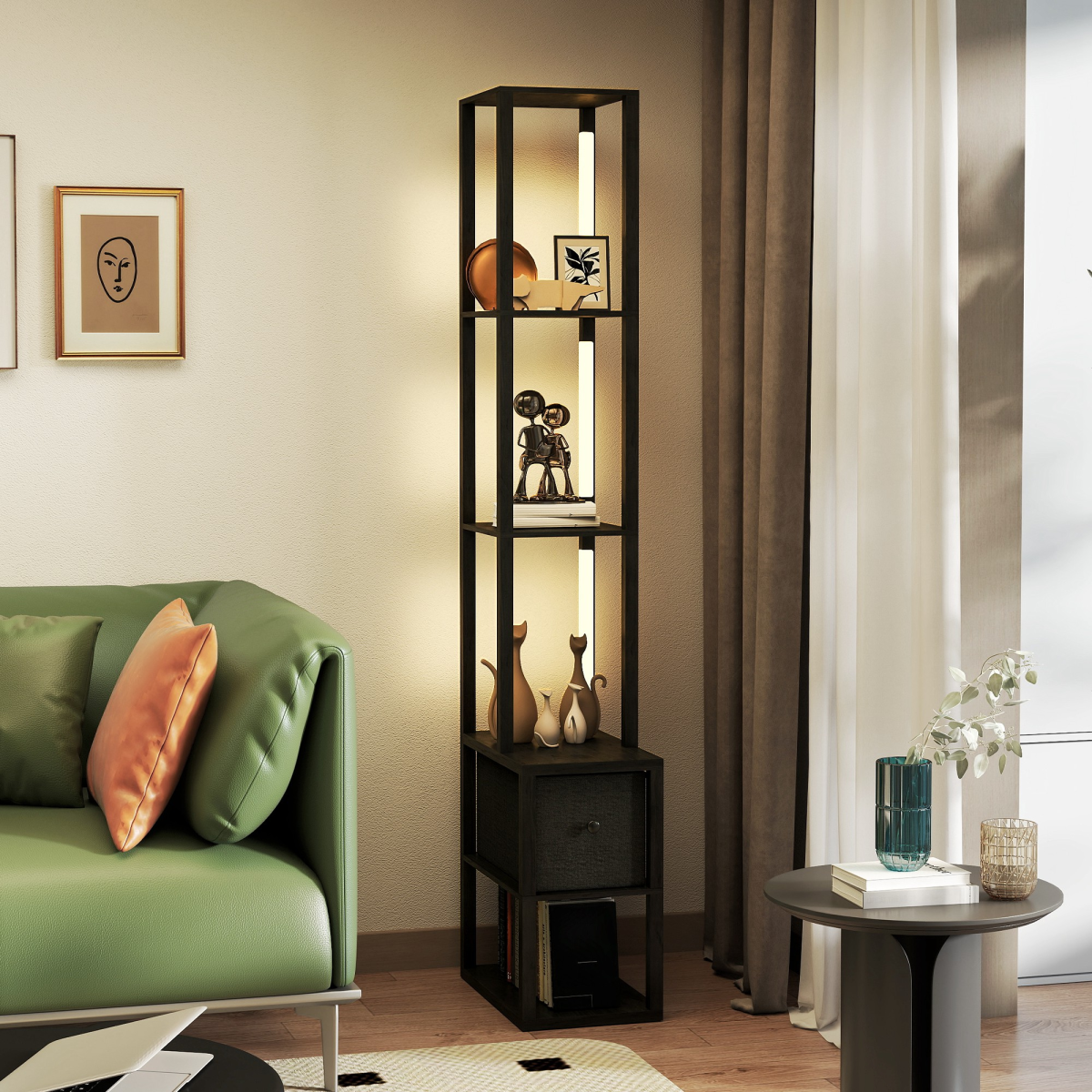 Bathroom Storage Cabinet-White